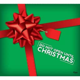 My Door Decor 7 ft. x 8 ft. Don't Open Until Christmas Garage Door Mural Banner thumbnail 1