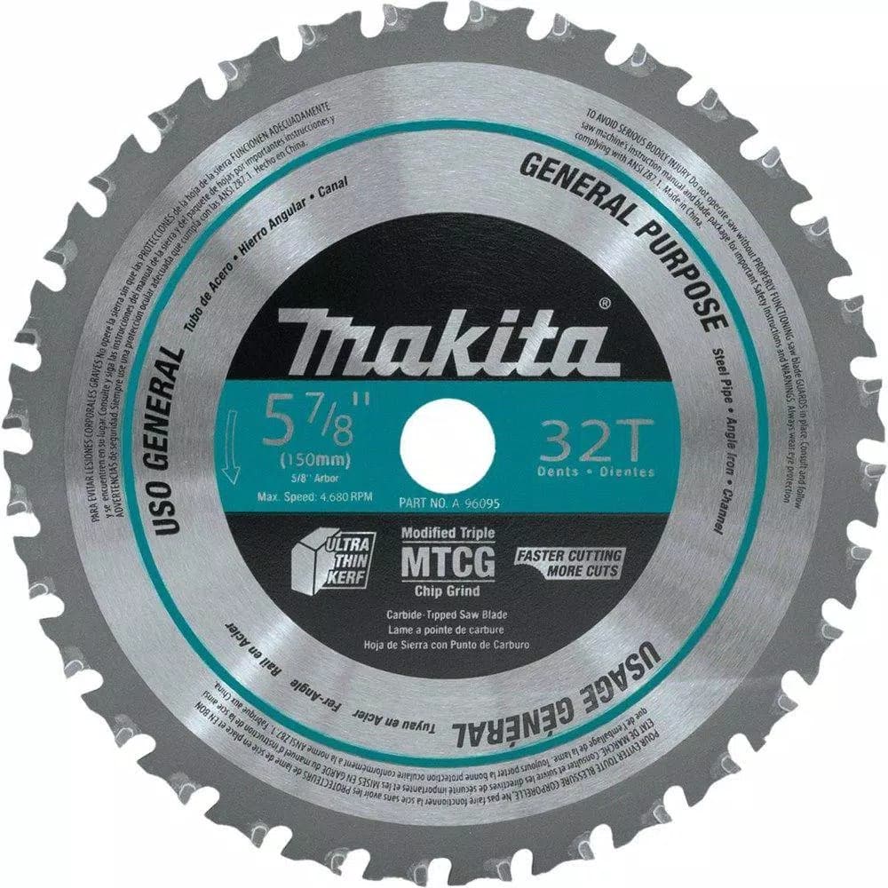 Makita 5-7/8 in. 32-Teeth Carbide-Tipped Metal Cutting Saw Blade