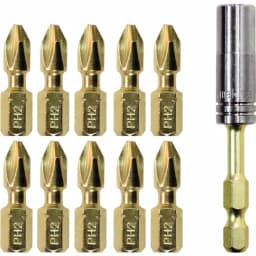 Makita Impact GOLD Torsion Magnetic Steel Insert Bit Set, 11-Piece thumbnail 1