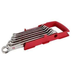 Milwaukee 7-Piece SAE Combination Wrench Set with Max Bite Open-End Grip thumbnail 8