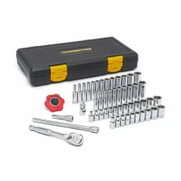 GearWrench 1/4 in. 120XP SAE/Metric 51-Piece Standard and Deep Socket Set thumbnail 1