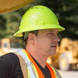 ERB Safety Americana Vented Full Brim Hard Hat with Mega Ratchet Suspension - Blue thumbnail 5