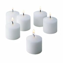 Light In The Dark White Unscented Votive Candles, 10 Hour Burn Time (Set of 12) thumbnail 1