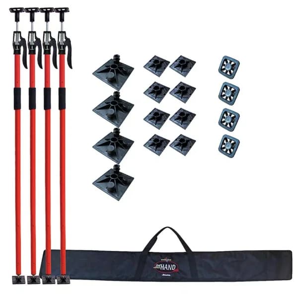 Fastcap 3rd Hand Heavy-Duty Contractor Support Tool 4-Pack, 5 ft. to 12 ft.