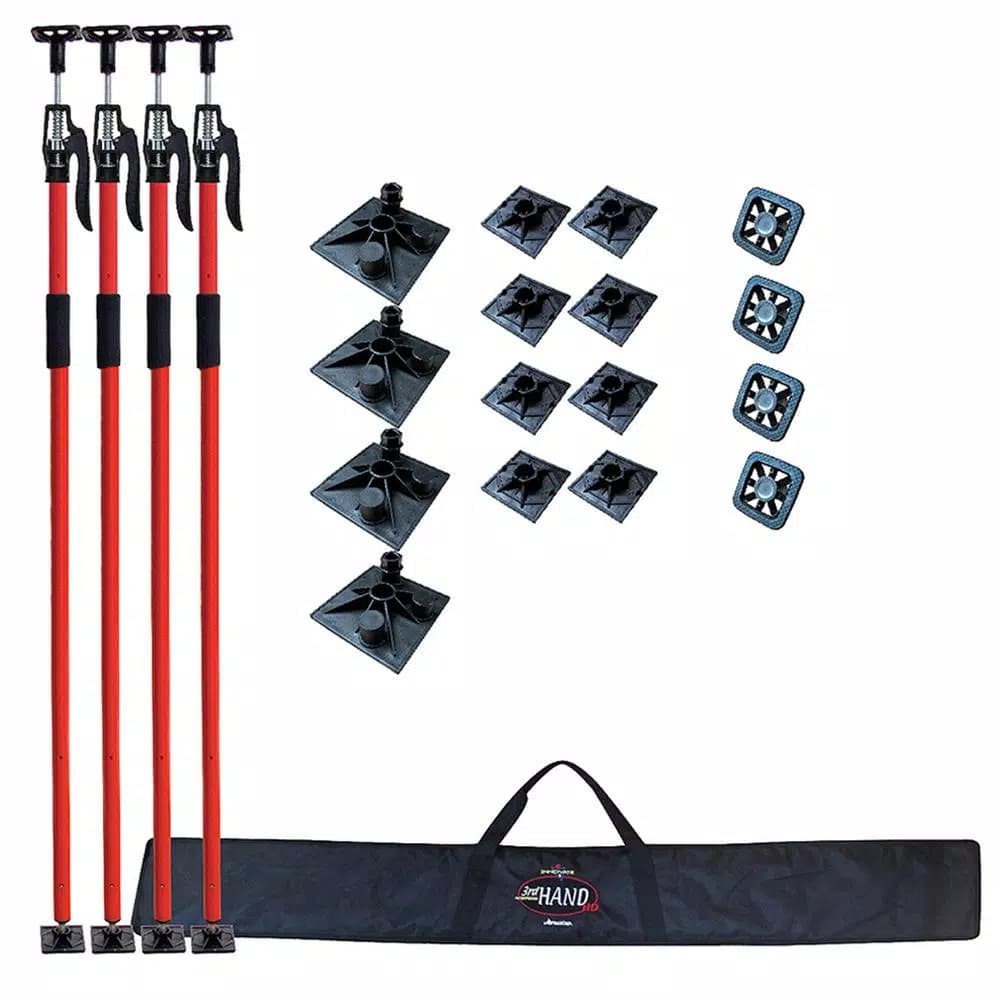 Fastcap 3rd Hand Heavy-Duty Contractor Support Tool 4-Pack, 5 ft. to 12 ft.