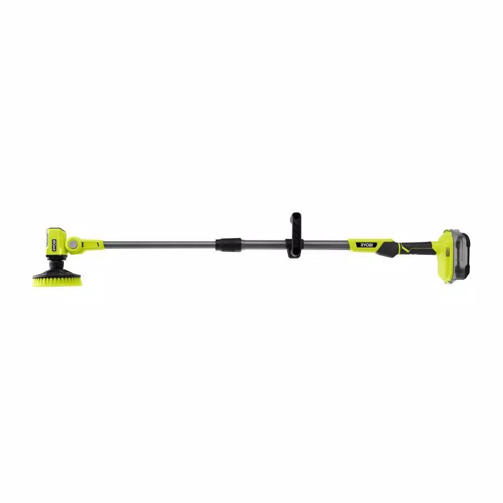 RYOBI 18V ONE+ Cordless Telescoping Power Scrubber, IPX7 Water Resistant