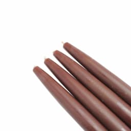 Zest Candle 6 in. Brown Taper Candles, Set of 12 thumbnail 2