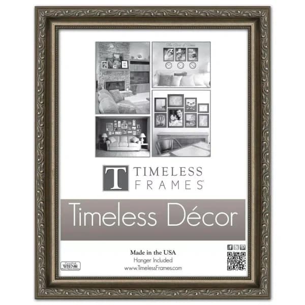 Timeless Frames Carrington 11 x 14 in. Pewter Wood Picture Frame