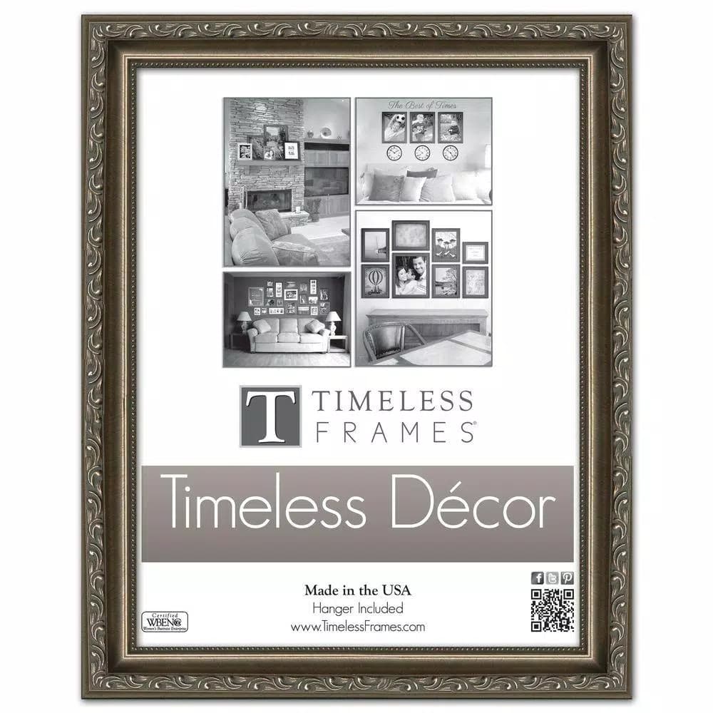 Timeless Frames Carrington 11 x 14 in. Pewter Wood Picture Frame