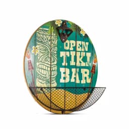 Crystal Art Gallery Open Tiki Bar Wall Decor Bottle Opener with Cap Catcher thumbnail 2