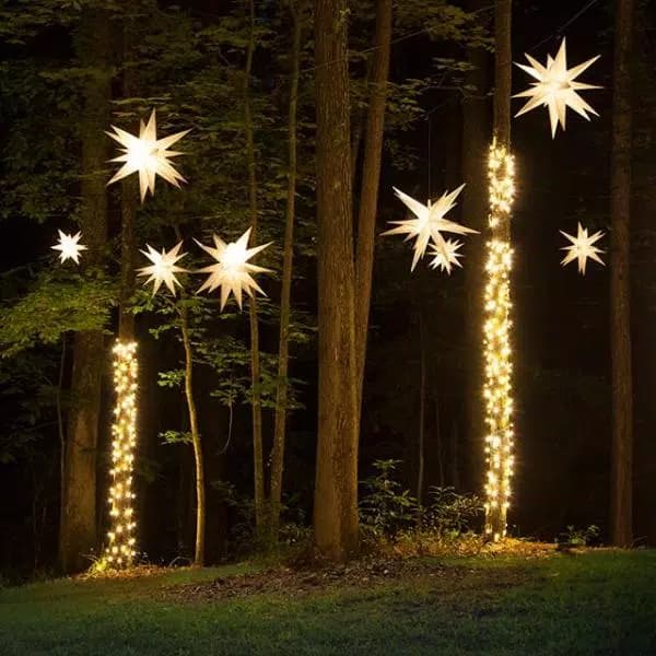 Kringle Traditions 14 in. Illuminated White LED Moravian Star Holiday Decoration