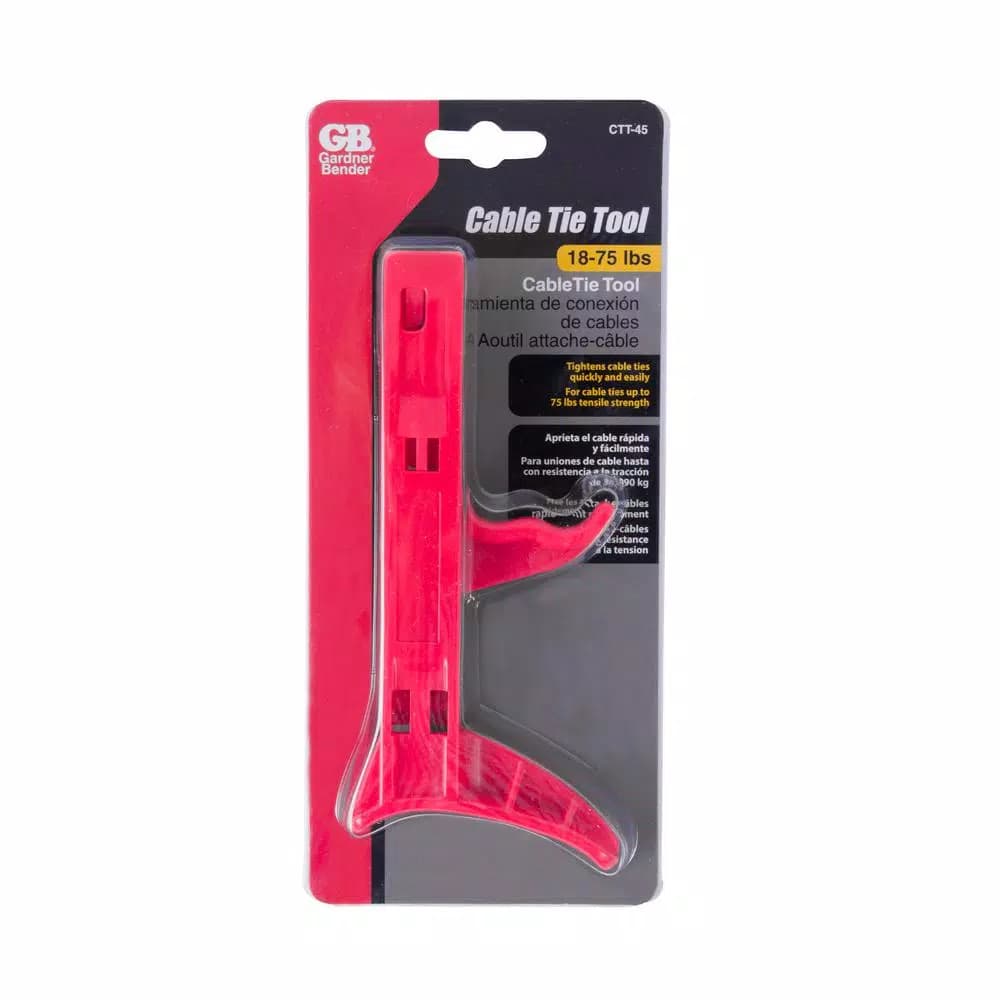 Gardner Bender Cable Tie Tensioning Tool for 18 lb. to 75 lb. Tensile Strength