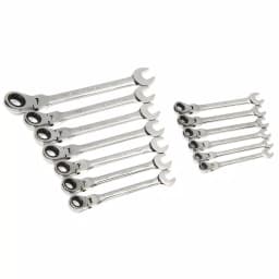 Husky 13-Piece Master Metric Flex Head Ratcheting Wrench Set thumbnail 4