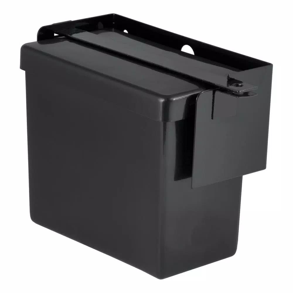 CURT Breakaway Battery Case with Lockable Metal Bar, 5-7/8" x 5-3/8" x 3-1/2"