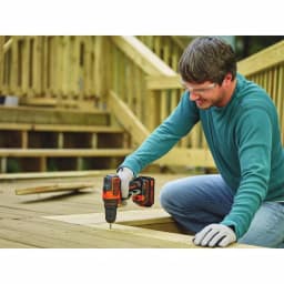 BLACK+DECKER 20V MAX Lithium-Ion Cordless 3/8 in. Drill/Driver Kit with 1.5 Ah Battery and Charger thumbnail 7