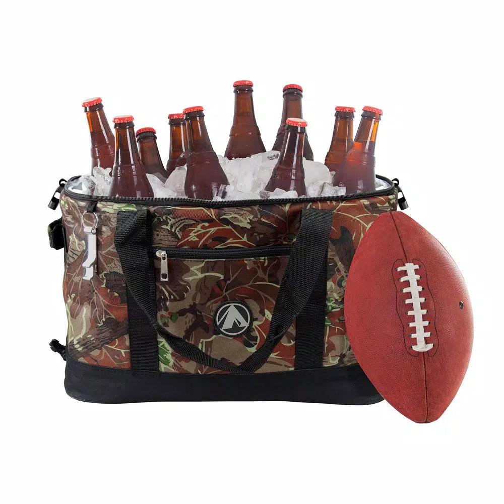 GigaTent Bushwick Collapsible Soft Cooler, 48-Can/30-Bottle Capacity with Bottle Opener, Camo