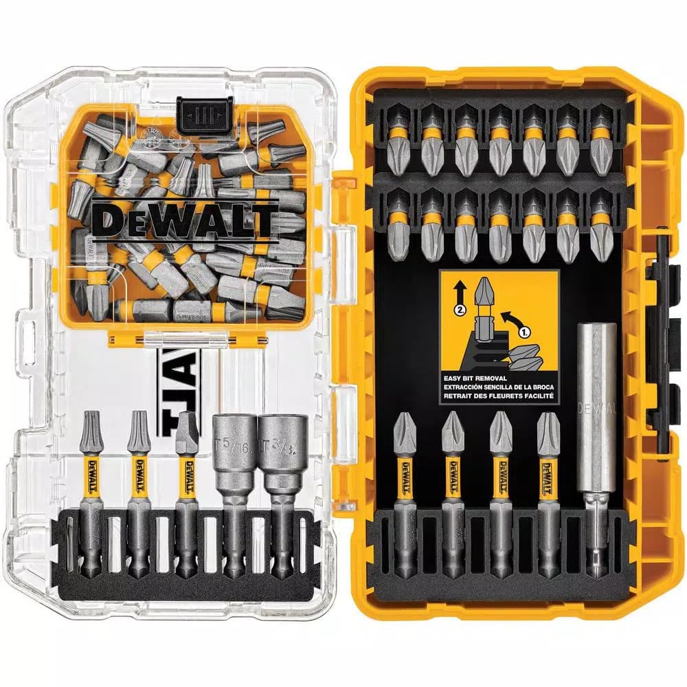 DEWALT MAXFIT 55-Piece Screwdriver Bit Set with 10X Magnetic Screw Lock System