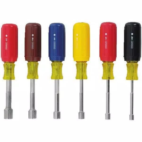 Stanley 6-Piece Nut Driver Set with Hex Shanks and Nickel-Plated Bar