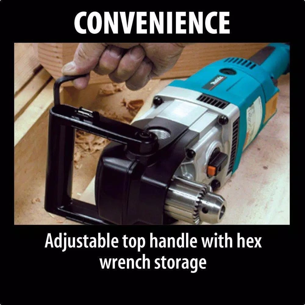 Makita 1/2 in. 10 Amp 2-Speed Reversible Right Angle Drill