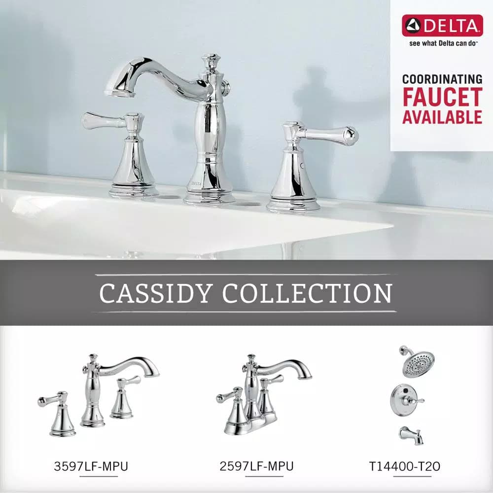 Delta Cassidy 24 in. Double Towel Bar in Polished Chrome