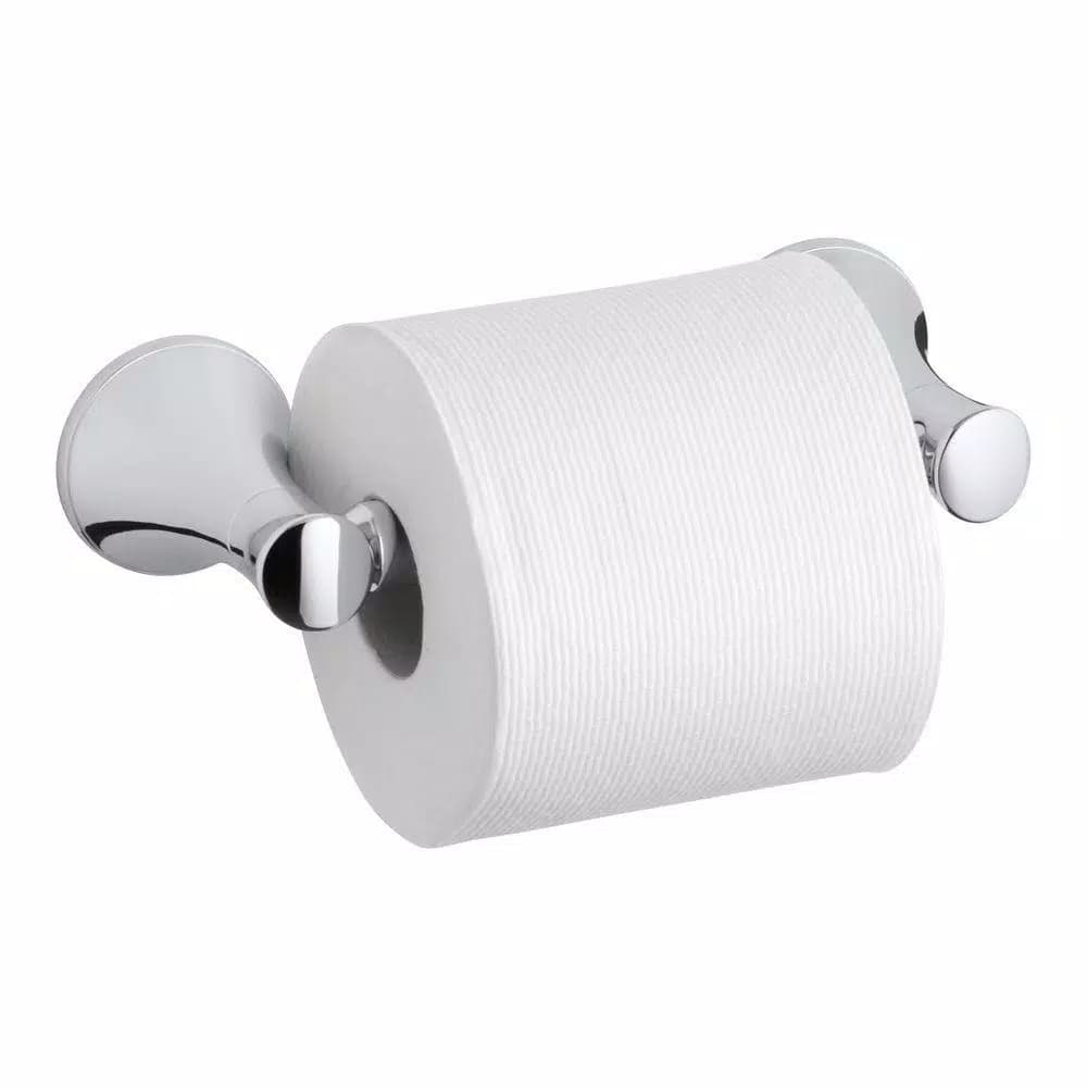 KOHLER Coralais 3-Piece Polished Chrome Bath Hardware Set: Towel Bar, Towel Ring & Toilet Paper Holder