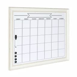 DesignOvation Macon Monthly Dry Erase Magnetic Wall Calendar Memo Board with Frame thumbnail 2