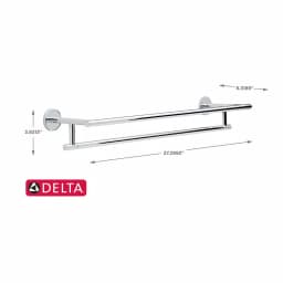 Delta Trinsic 24 in. Double Towel Bar, Chrome thumbnail 5