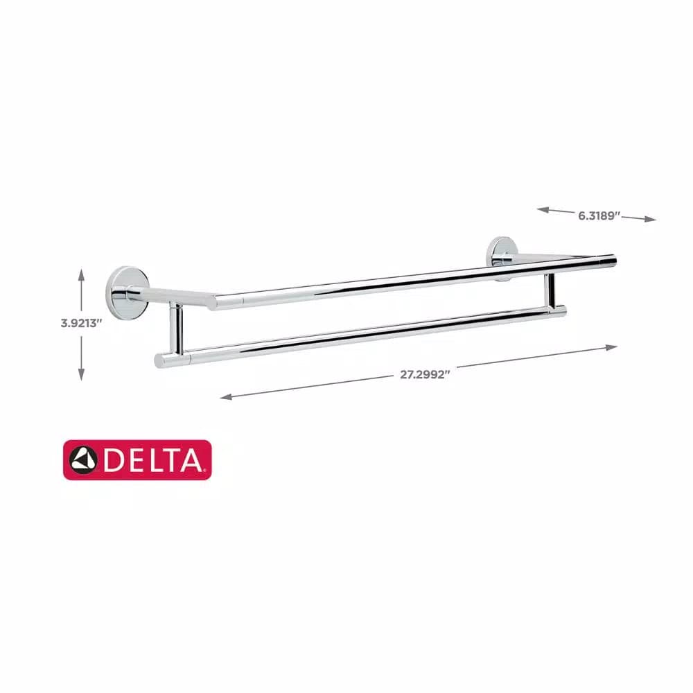 Delta Trinsic 24 in. Double Towel Bar, Chrome