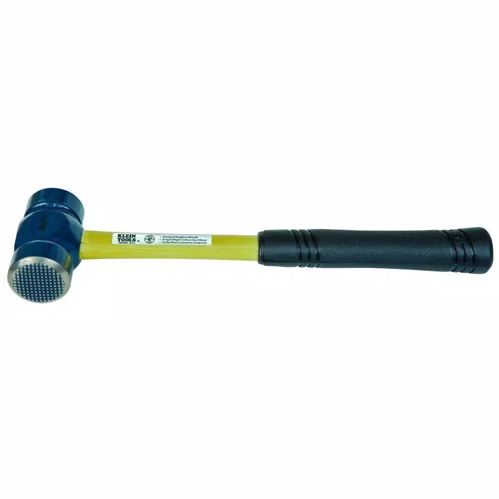 Klein Tools 32 oz. Lineman's Milled-Face Hammer with Fiberglass Handle
