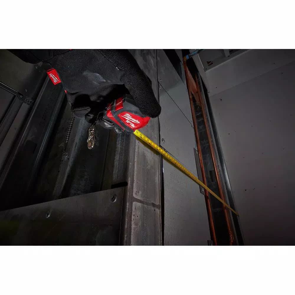 Milwaukee 10 ft. Keychain Tape Measure with LED Light and Magnetic Back