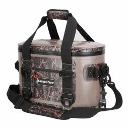 Camp-Zero 13.9 Qt. Soft Cooler, 20-Can Capacity, Beige and Camo thumbnail 2