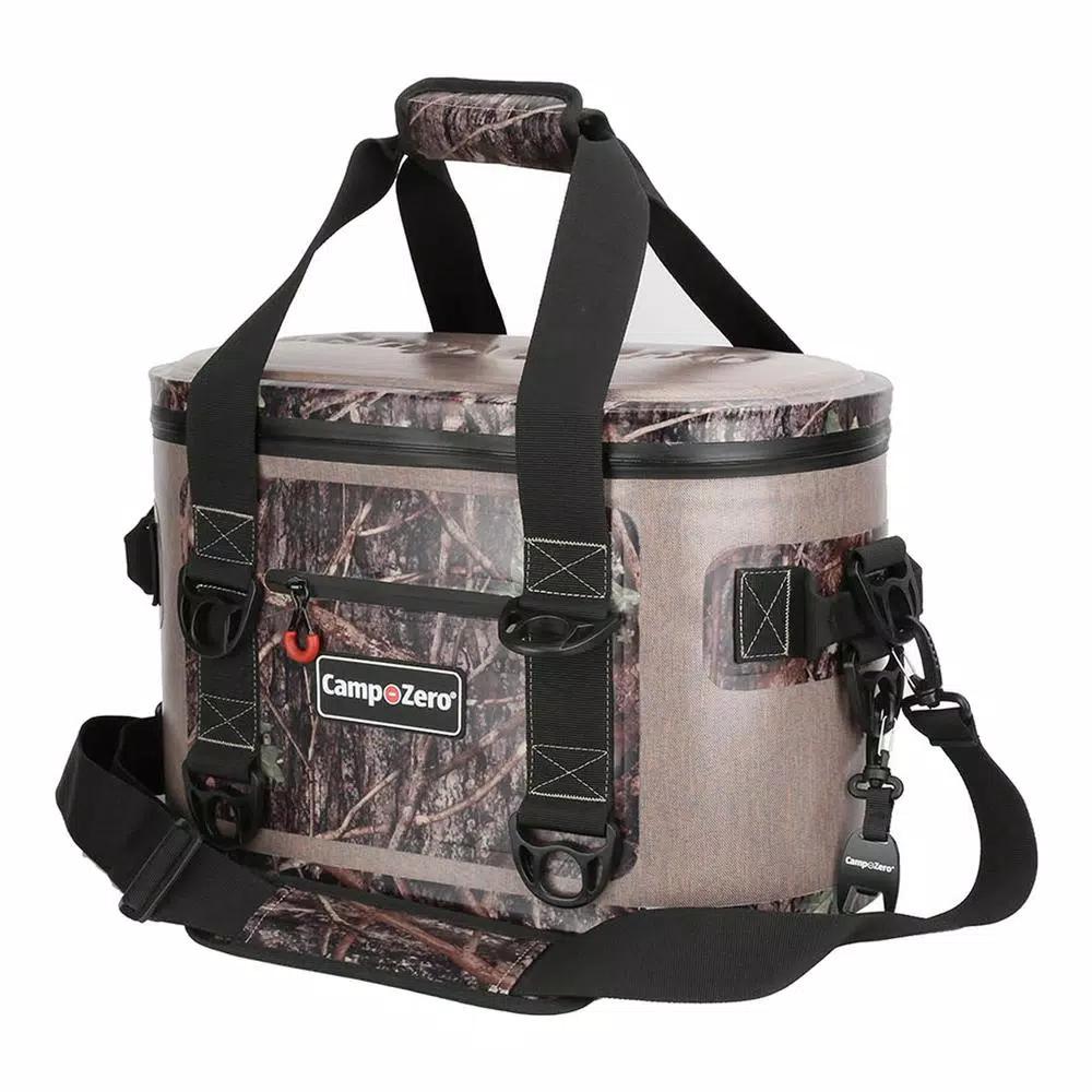 Camp-Zero 13.9 Qt. Soft Cooler, 20-Can Capacity, Beige and Camo