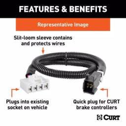 CURT Trailer Brake Controller Harness for Select Toyota and Lexus Models thumbnail 7