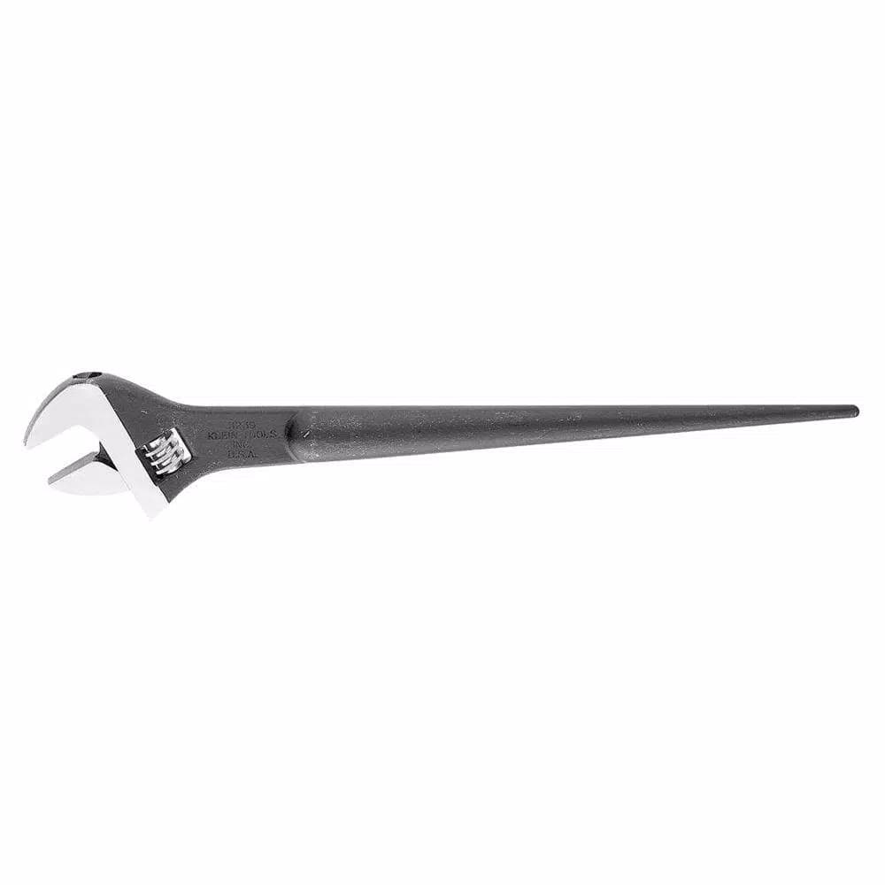 Klein Tools 16 in. Adjustable Construction Wrench, 1-1/2 in. Capacity