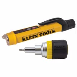 Klein Tools 2-Piece Confined Space Electrical Maintenance Set with NCVT-3 Voltage Tester & 6-in-1 Stubby Screwdriver thumbnail 1