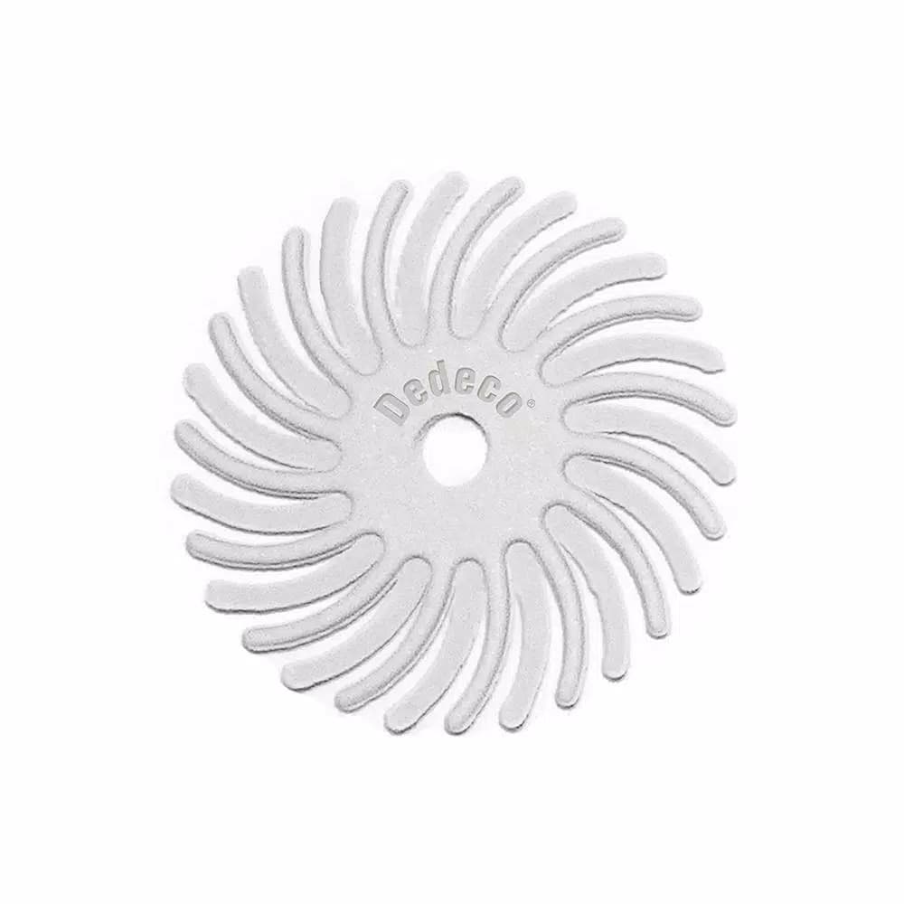 Dedeco Sunburst Radial Discs 400-Grit Fine 1/8 in. Arbor Rotary Cleaning and Polishing Tool (12-Pack)