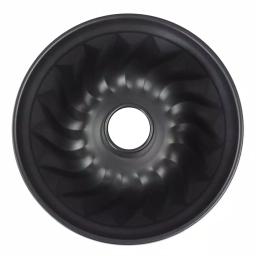 Home Basics Non-Stick Steel Fluted Bundt Cake Pan, Grey thumbnail 4