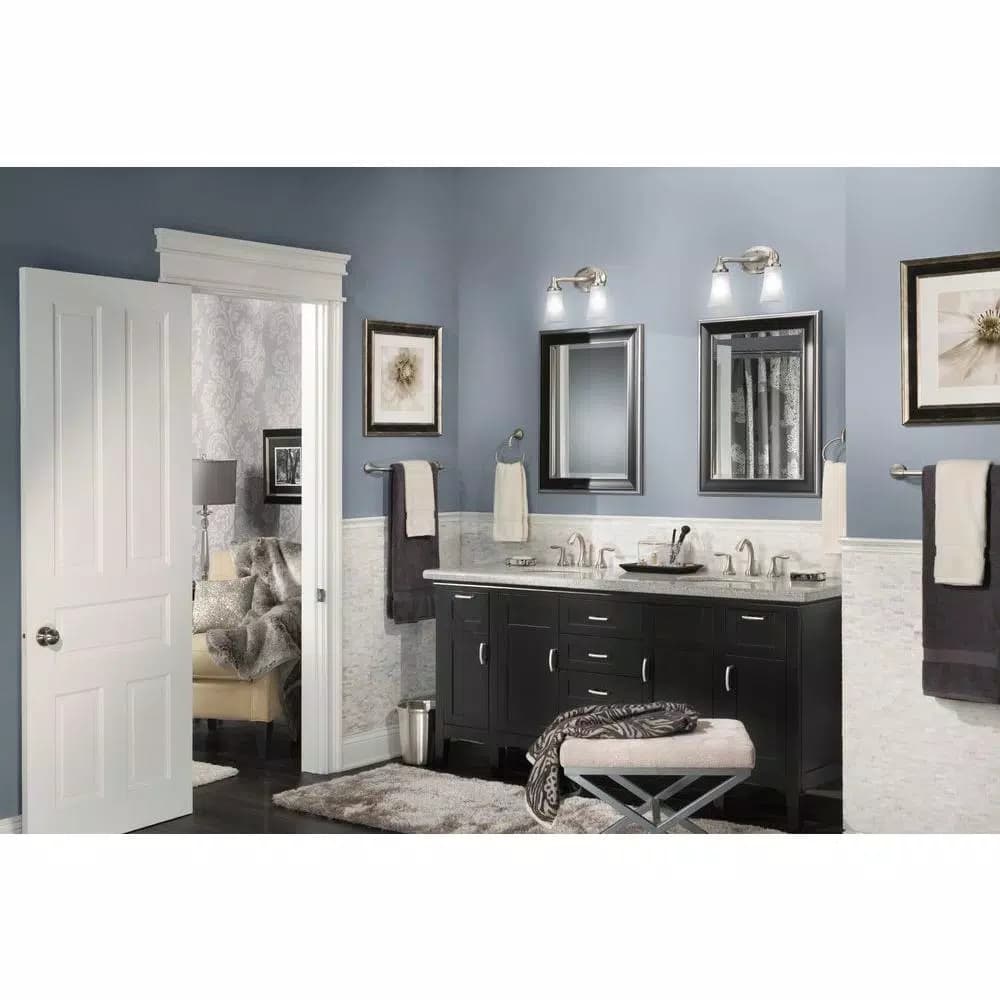 MOEN Eva 24 in. Towel Bar in Brushed Nickel