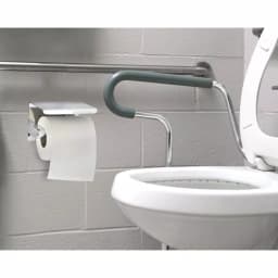 Alpine Industries Single Post Toilet Paper Holder with Storage Shelf, Chrome Finish thumbnail 5