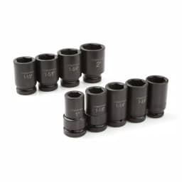 TEKTON 1 in. Drive 6-Point Deep Impact Socket Set, 9-Piece thumbnail 3