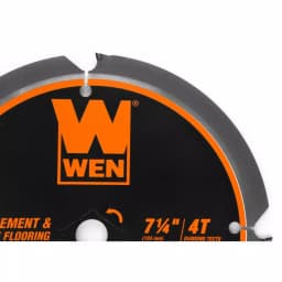 WEN 7-1/4 in. 4-Tooth PCD Diamond-Tipped Circular Saw Blade for Fiber Cement and Laminate Flooring thumbnail 2
