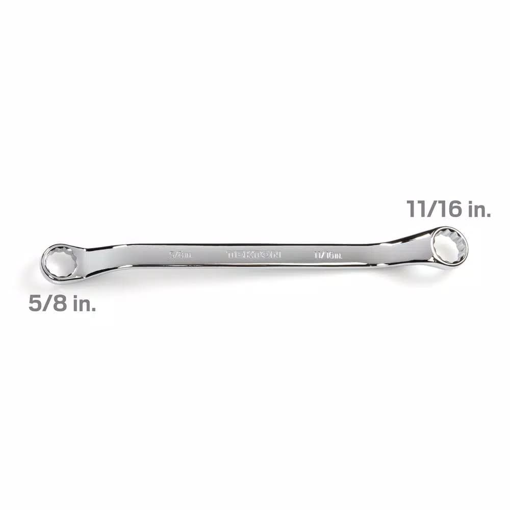 TEKTON 5/8 in. x 11/16 in. 45° Offset Double Box End Wrench