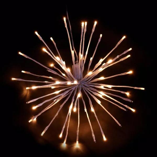 HOLIDYNAMICS HOLIDAY LIGHTING SOLUTIONS 24 in. Classic White LED Christmas Spritzer Sculpture - Twinkle Light Display
