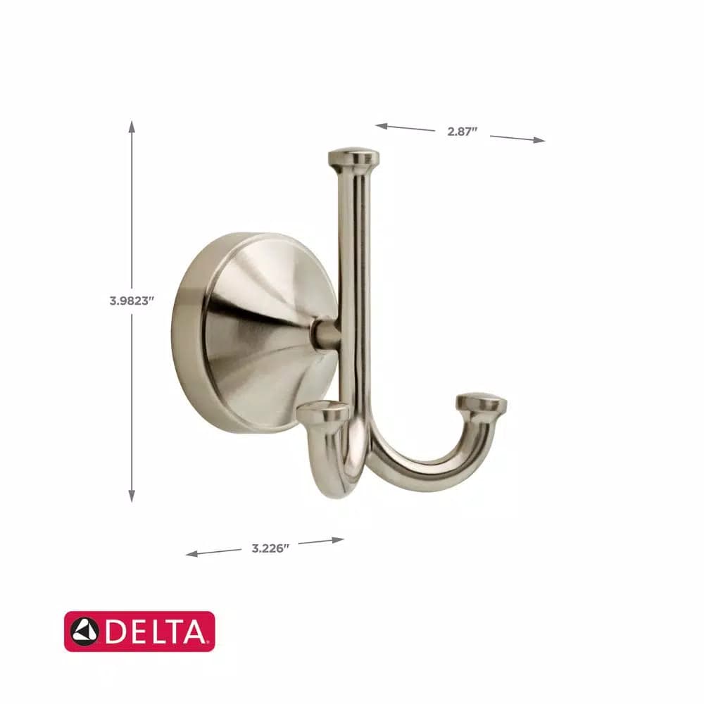 Delta Phoebe Triple Towel Hook in Brushed Nickel