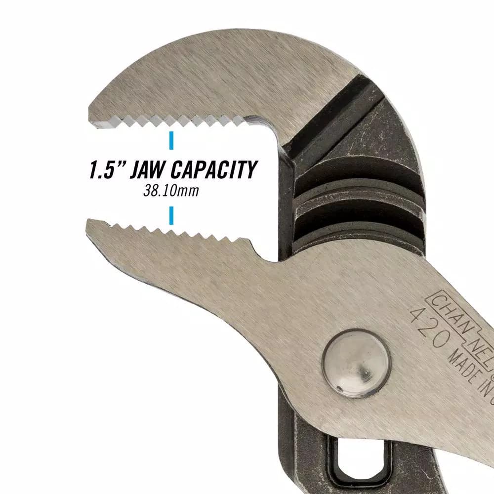 Channellock 9-1/2 in. Tongue and Groove Pliers with 5 Adjustments