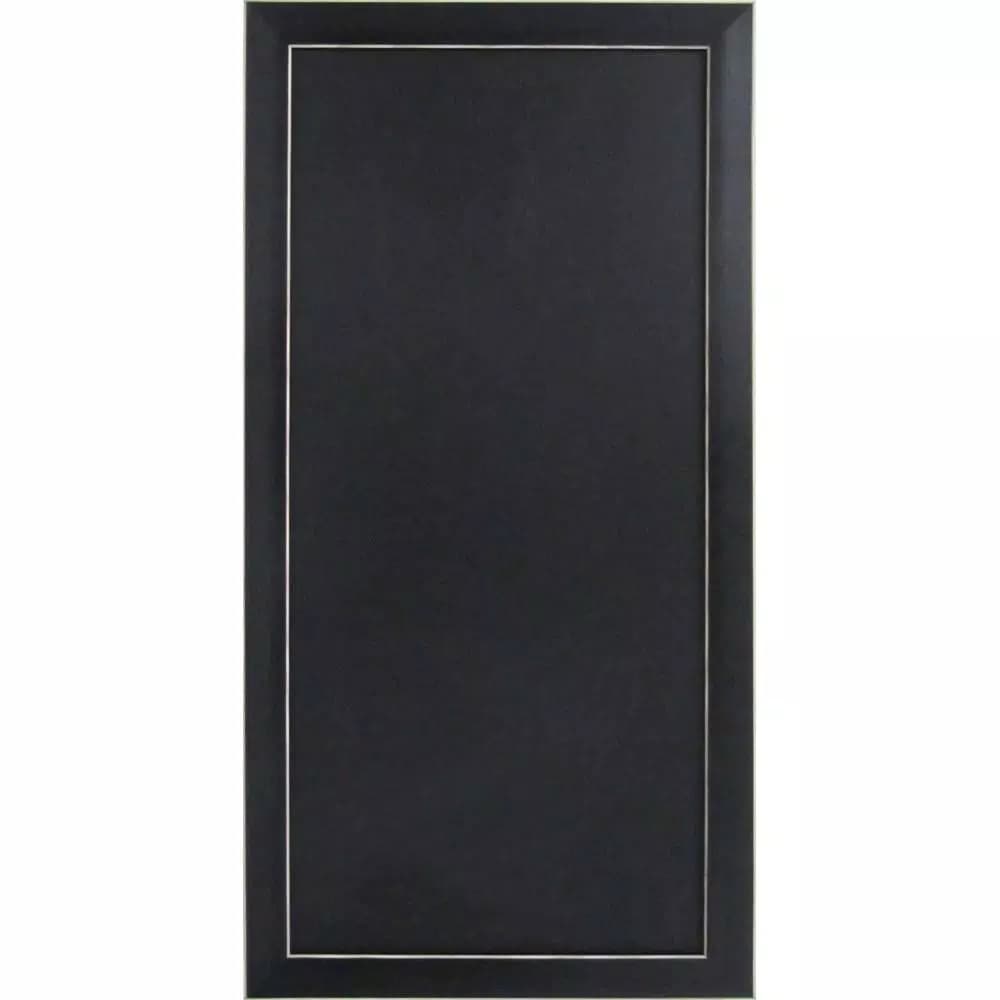 DesignOvation Wyeth Framed Magnetic Chalkboard Memo Board, 13 x 26 in.