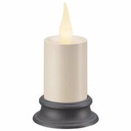Xodus Innovations 4 in. White LED Votive Candle with Warm 3D Flame and Aged Bronze Base thumbnail 1