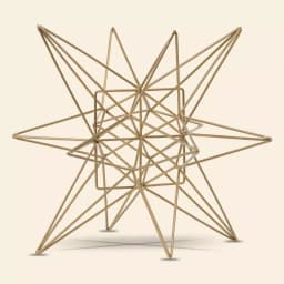 Crystal Art Gallery Gold Painted Metal Star Large Figurine - Modern Geometric Home Decor thumbnail 5