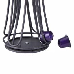Mind Reader Nespresso Compatible Black Metal Coffee Capsule Holder & Spinning Dispenser (Holds 44) thumbnail 5