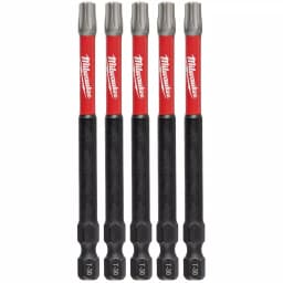 Milwaukee SHOCKWAVE Torx T30 3.5 in. Impact Duty Steel Screwdriver Bits, 5-Pack thumbnail 1
